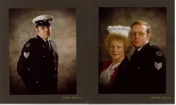Formal studio portraits of Bob Harvey