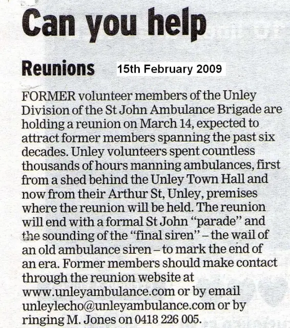 Reunion Notice