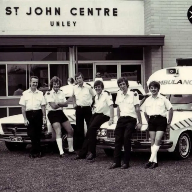 A classic photo from the Unley Ambulance archives